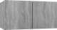 vidaXL vidaXL Wisząca szafka pod TV, szary dąb sonoma, 60x30x30 cm 1