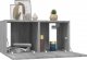 vidaXL vidaXL Wisząca szafka pod TV, szary dąb sonoma, 60x30x30 cm 2