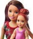 Lalka Barbie Barbie BARBIE SKIPPER ZESTAW LALKA OPIEKUNKA Z WANNĄ + DZIECKO FXH05 2