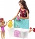 Lalka Barbie Barbie BARBIE SKIPPER ZESTAW LALKA OPIEKUNKA Z WANNĄ + DZIECKO FXH05 3