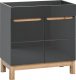 Comad Szafka pod umywalkę 80 cm Bali szary połysk uniwersalny 1