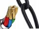 Kabel USB Feegar USB-A - USB-C 1 m Czarny (FEE-01900) 3