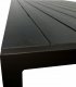 kontrast Stół ogrodowy metal prostokąt ALLEN 205x90x74 cm czarny / czarny 3