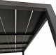 kontrast Stół ogrodowy metal prostokąt ALLEN 205x90x74 cm czarny / czarny 4