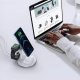 Ładowarka 4kom.pl Ładowarka magnetyczna Choetech 3w1 Stojak biurkowy do MagSafe do Apple iPhone AirPods Pro i Watch Biała 7