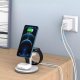 Ładowarka 4kom.pl Ładowarka magnetyczna Choetech 3w1 Stojak biurkowy do MagSafe do Apple iPhone AirPods Pro i Watch Biała 8