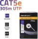 Qoltec Kabel sieciowy Qoltec skrętka UTP | CAT5E | 305m | PVC szary 2