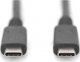 Kabel USB Digitus USB-C - USB-C 0.8 m Czarny (AK-300343-008-S) 2