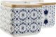 DKD Home Decor Solniczka z pokrywką DKD Home Decor Płytka Niebieski Biały Bambus Dolomite (12.5 x 12.5 x 12 cm) (2 pcs) 2