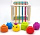 Woopie WOOPIE Elastyczna Kostka Sensoryczna Sorter dla Dzieci Zwierzątka + Grzechotka 7 el. 5