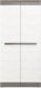 ML Meble Szafa Blanco 92 x 202 x 65 cm biały Lustro: Bez lustra, z wyposażeniem 6