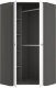 Forte Szafa Hey 97,4 x 194,4 x 97,4 cm odcienie szarości narożna 1