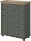 Helvetia Komoda Komoda w stylu prowansalskim 90 x 42 x 113cm wielokolorowy 1
