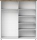 Helvetia Szafa EVORA 200 x 216 x 62 cm lustro, z wyposażeniem 3