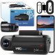 Wideorejestrator Kamera samochodowa rejestrator trasy parking 2K+FHD GPS WIFI 1