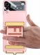 Ringke Etui obudowa z paskiem Belt z ochroną wyświetlacza do Samsung Galaxy Z Flip 4 Rose Gold 4