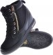 Czarne sneakersy damskie na koturnie /E7-3 12817 T796/ 41 6