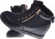 Czarne sneakersy damskie na koturnie /E7-3 12817 T796/ 41 7
