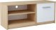 Elior Skandynawska szafka pod telewizor dąb sonoma + biały - Jurgen 1