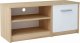 Elior Skandynawska szafka pod telewizor dąb sonoma + biały - Jurgen 2