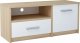 Elior Skandynawska szafka pod telewizor dąb sonoma + biały - Karix 1