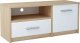 Elior Skandynawska szafka pod telewizor dąb sonoma + biały - Karix 2