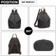 Accessorize Me Czarny Plecak Damski Miejski Canvas Havani 1