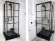 Toule Szklana kabina prysznicowa 100x100 czarna 195 Loft szprosy 1
