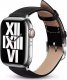Crong Crong Noble Band - Pasek z naturalnej skóry do Apple Watch 42/44/45/49 mm (Black Noir) 1