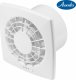 AWENTA Wentylator łazienkowy Vegaz Awenta WGB150CTR fi150mm 80/225 m3/h 5/16W 230V regulatorem obrotów i wyłącznikiem czasowym biały 1