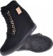 Czarne sneakersy damskie na koturnie /A10-2 12766 T891/ 36 8