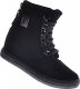 Czarne sneakersy damskie na koturnie /E8-3 12765 T891/ 37 1