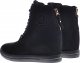 Czarne sneakersy damskie na koturnie /E8-3 12765 T891/ 37 5
