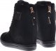 Czarne sneakersy damskie na koturnie /E8-3 12765 T891/ 37 7