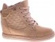 Beżowe sneakersy damskie na koturnie /E6-2 12769 T796/ 39 3