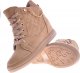 Beżowe sneakersy damskie na koturnie /E6-2 12769 T796/ 39 5