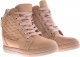 Beżowe sneakersy damskie na koturnie /E6-2 12769 T796/ 39 6