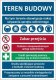 Bopl T004 PL - Teren Budowy, informacja o obowiązkach i zagrożeniach na oznakowanym terenie, płyta wodoodporna 3mm, -20 do 90C 1