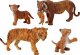 Figurka LeanToys Zestaw figurek zwierzęta safari 5