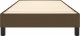 vidaXL vidaXL Łóżko kontynentalne, ciemnobrązowe, obite tkaniną, 80x200 cm 5
