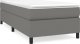 vidaXL Łóżko kontynentalne, ciemnoszare, obite tkaniną, 80x200 cm 2