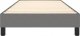vidaXL vidaXL Łóżko kontynentalne, ciemnoszare, obite tkaniną, 80x200 cm 5