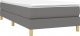 vidaXL Łóżko kontynentalne, ciemnoszare, obite tkaniną, 80x200 cm 3