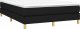 vidaXL Łóżko kontynentalne, czarne, tapicerowane tkaniną, 140x200 cm 3