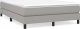 vidaXL Łóżko kontynentalne, jasnoszare, obite tkaniną, 140x200 cm 2