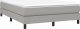 vidaXL Łóżko kontynentalne, jasnoszare, obite tkaniną, 140x200 cm 3