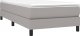 vidaXL vidaXL Łóżko kontynentalne, jasnoszare, obite tkaniną, 80x200 cm 3