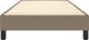 vidaXL vidaXL Łóżko kontynentalne, kolor taupe, obite tkaniną, 80x200 cm 5