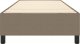 vidaXL Łóżko kontynentalne, kolor taupe, obite tkaniną, 90x200 cm 5