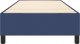vidaXL Łóżko kontynentalne, niebieskie, obite tkaniną, 90x200 cm 5